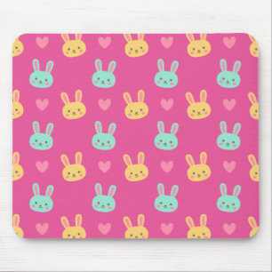 Tapis De Souris Motif coloré Mousepad de lapins de Pâques