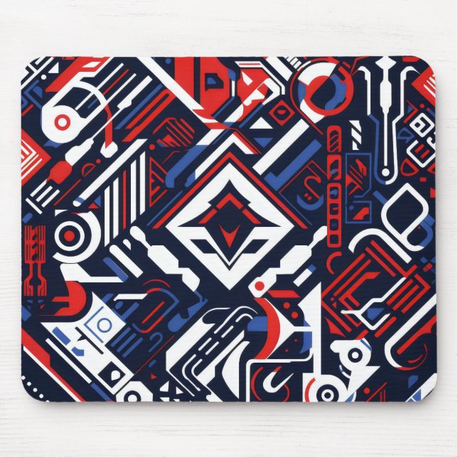 Tapis De Souris Motif complexe Sci-Fi (Devant)