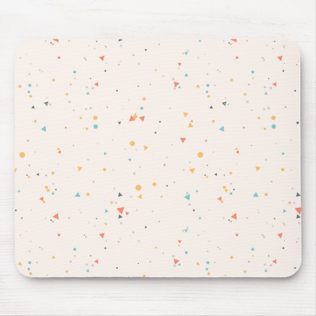 Tapis De Souris Motif Confetti Dots & Triangle (Devant)