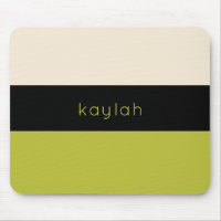 Motif couleur vert Pistachio avec nom