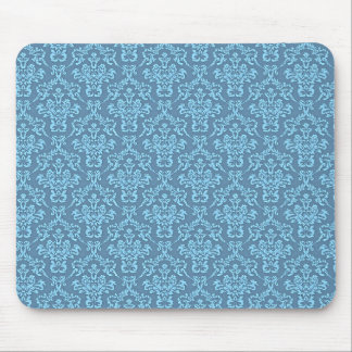 Tapis De Souris Motif damassé bleu