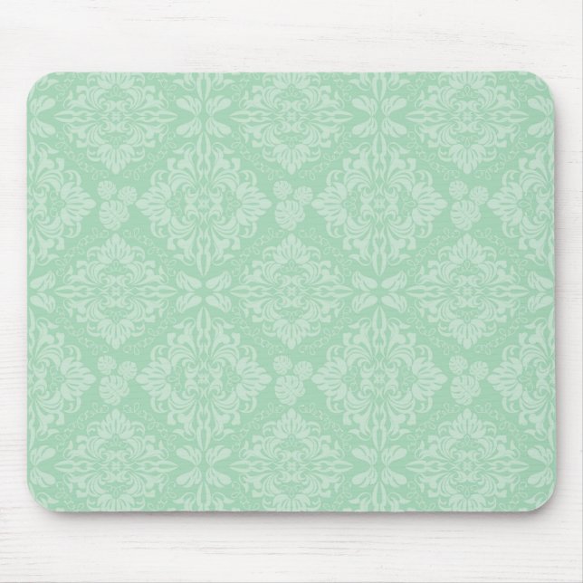 Tapis De Souris Motif damassé vert (Devant)
