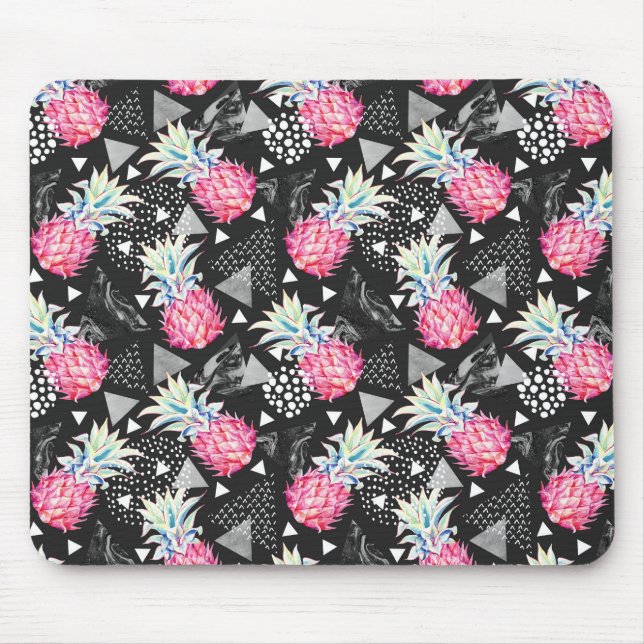 Tapis De Souris Motif d'ananas triangulaire texturé (Devant)