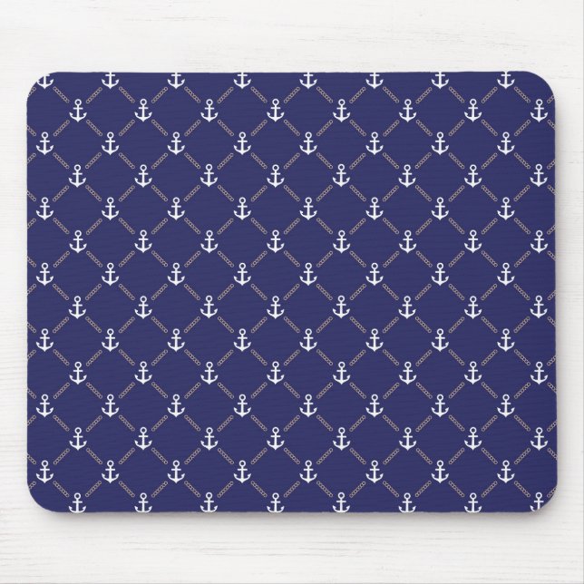 Tapis De Souris Motif d'Ancre (Devant)