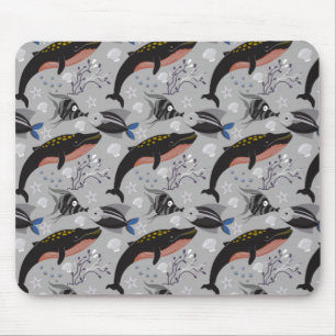 Tapis De Souris Motif d'animaux aquatiques   vie sous-marine océan