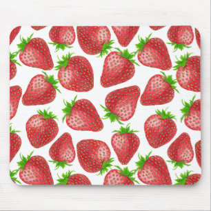 Tapis De Souris Motif d'aquarelle de fraises