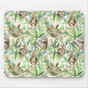 Tapis De Souris Motif d'aquarelle tropicale