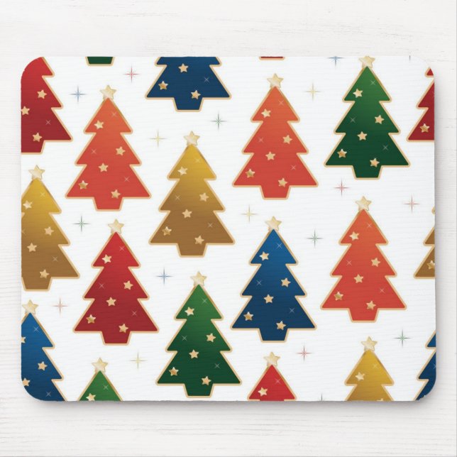 Tapis De Souris motif d'arbre de Noël (Devant)