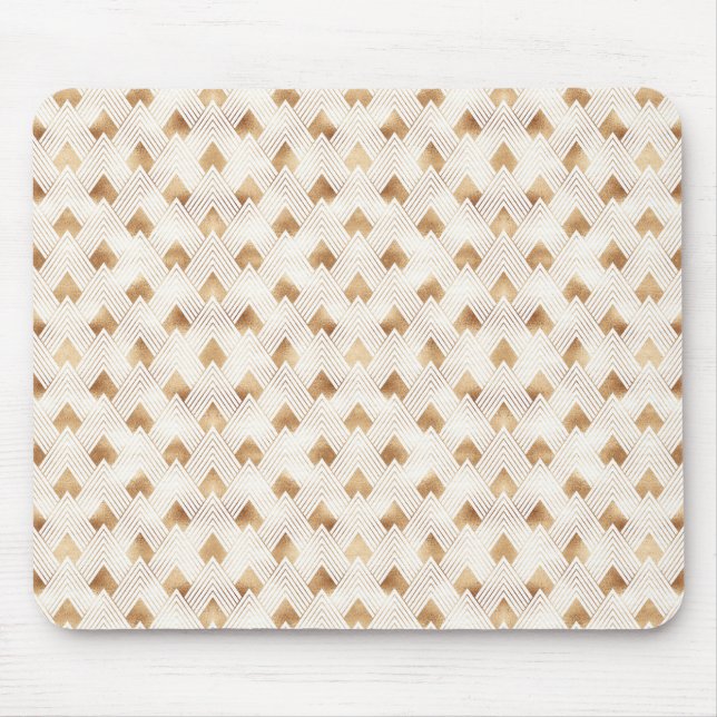 Tapis De Souris Motif d'art déco d'or (Devant)