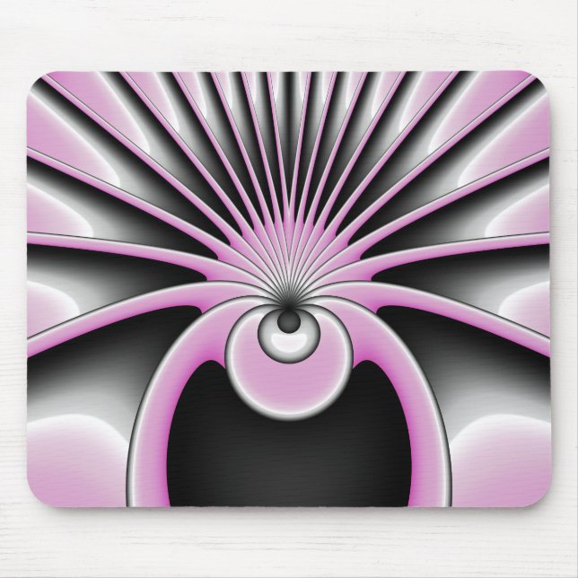 Tapis De Souris Motif d'art fractal Abstrait moderne (Devant)