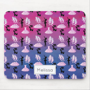 Tapis De Souris Motif de ballet avec Dance Attire et Ballerina