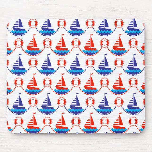 Tapis De Souris Motif de bateau à voile (Devant)