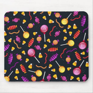 Tapis De Souris Motif de bonbons d'Halloween