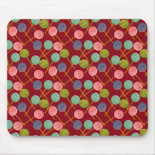 Tapis De Souris Motif de bonbons   motif Lollies   lollipop 10