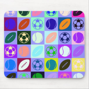 Tapis De Souris Motif de boules de sport