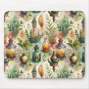 Tapis De Souris Motif de bouteilles de pharmacie vintage