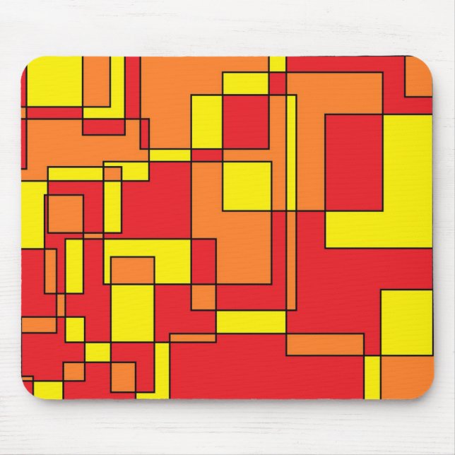 Tapis De Souris Motif de briques Abstrait (Devant)