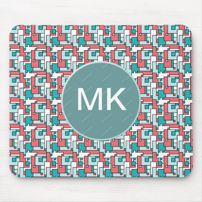 Tapis De Souris Motif de briques rétro (Devant)