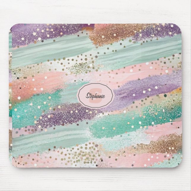 Tapis De Souris Motif de brosse diagonale dynamique (2) (Devant)