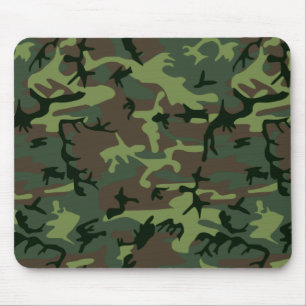 Tapis De Souris Motif de brun de vert de Camo de camouflage