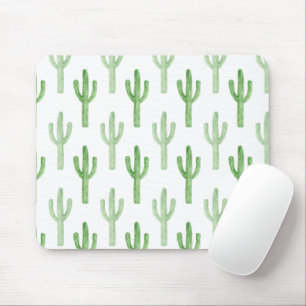 Tapis De Souris Motif de cactus aquarelle
