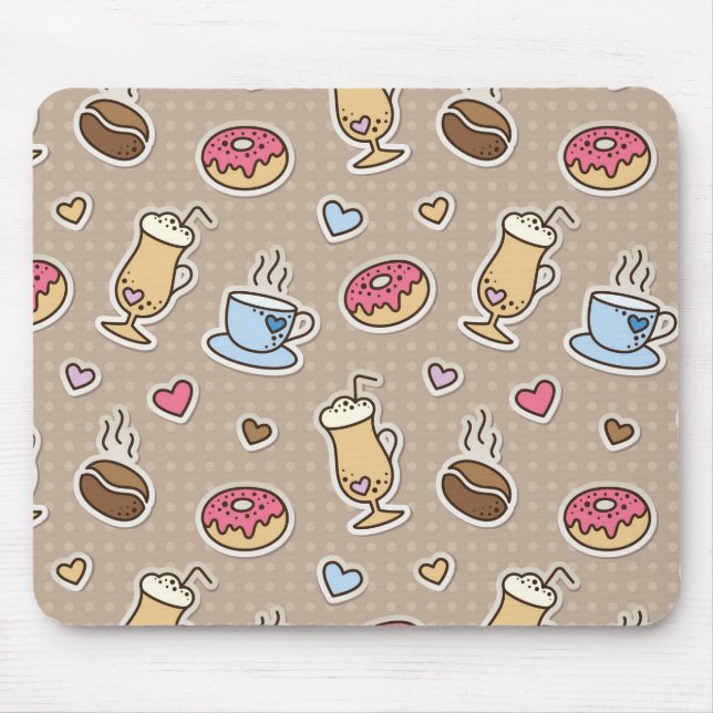 Tapis De Souris Motif de café (Devant)