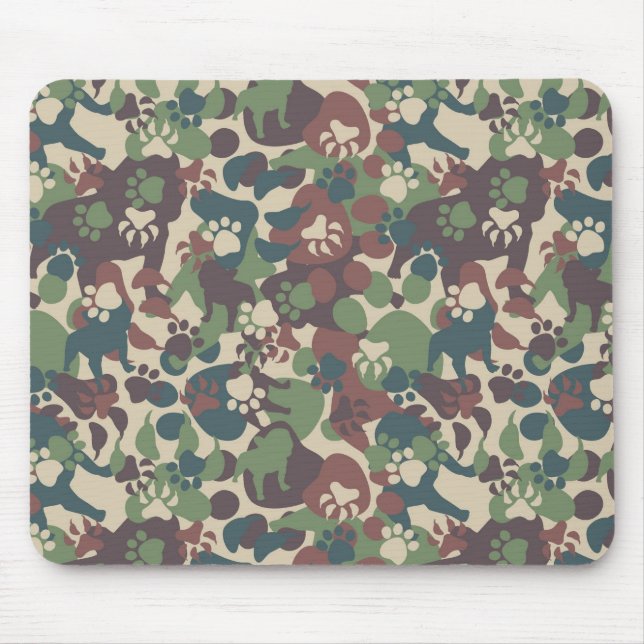 Tapis De Souris Motif de camouflage de chien (Devant)