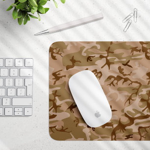 Tapis De Souris Motif de camouflage du désert, motif militaire, ar