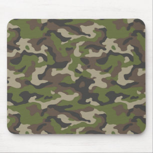 Tapis De Souris Motif de camouflage vert