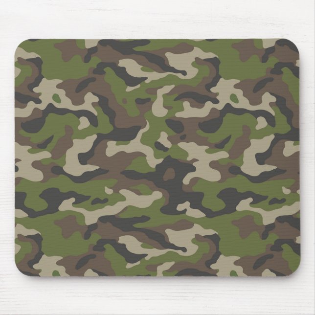 Tapis De Souris Motif de camouflage vert (Devant)