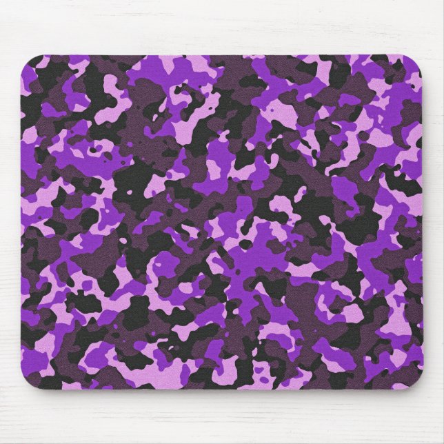 Tapis De Souris Motif de camouflage violet (Devant)