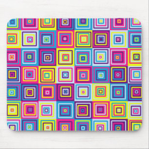 Tapis De Souris Motif de Carrés Colorés