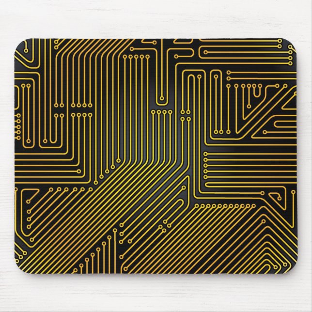 Tapis De Souris Motif de carte d'ordinateur (Devant)