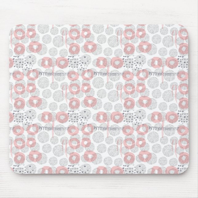 Tapis De Souris Motif de cercle de point de polka (Devant)