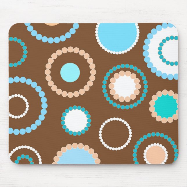 Tapis De Souris Motif de cercles - Mousepad (Devant)