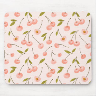 Tapis De Souris Motif de cerise aquarelle
