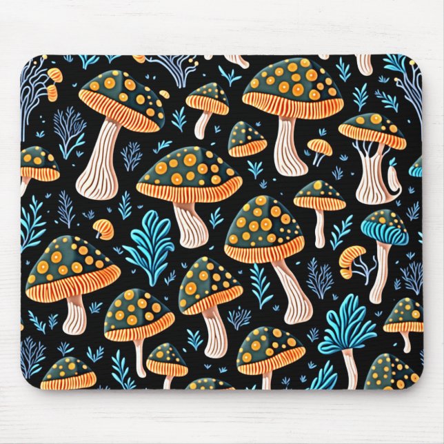 Tapis De Souris Motif de champignons (Devant)