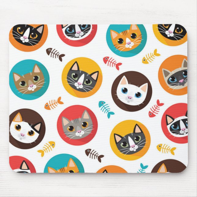 Tapis De Souris Motif de chat (Devant)