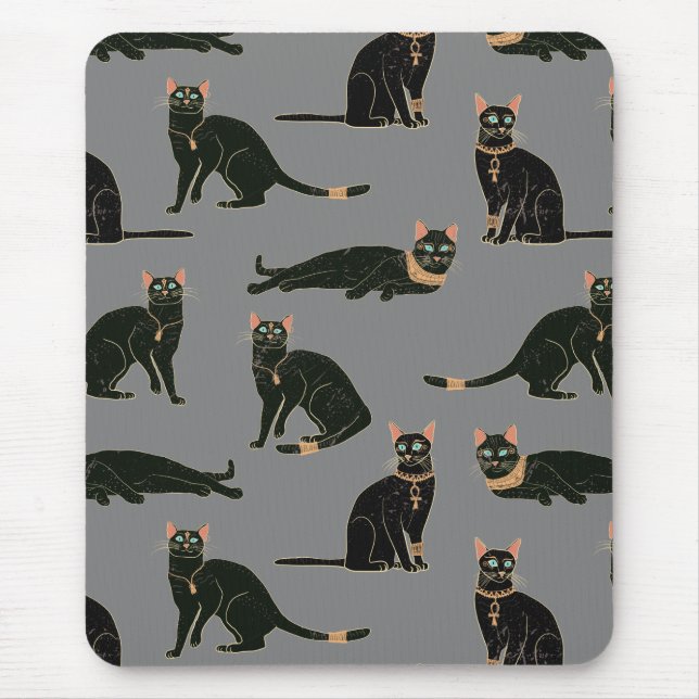 Tapis De Souris Motif de chats égyptiens (Devant)