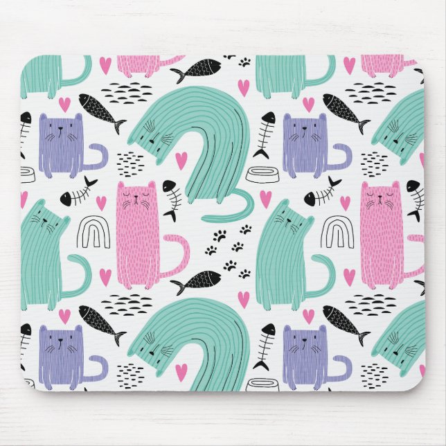 Tapis De Souris Motif de chats mignons (Devant)