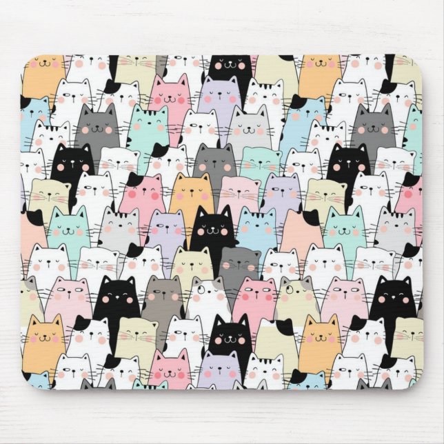 Tapis De Souris Motif de chats mignons (Devant)