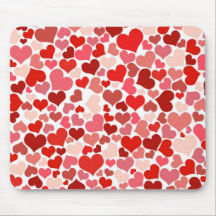 Tapis De Souris Motif de coeur rouge Valentine très tendance