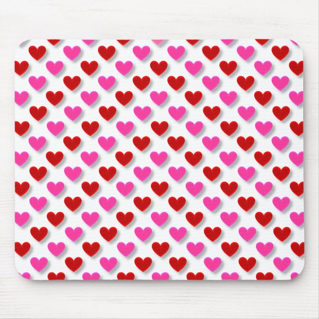 Tapis De Souris Motif de coeur simple (Devant)