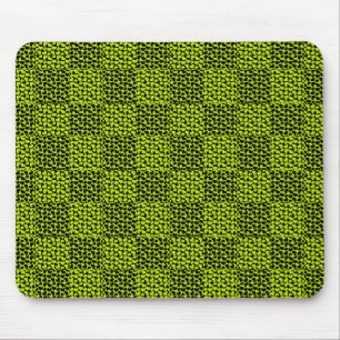 Tapis De Souris Motif de coeurs de tableau de bord en Lime Green
