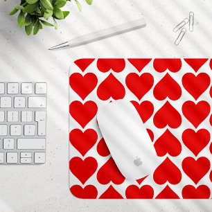 Tapis De Souris Motif de cœurs rouges, Romantique, Amour