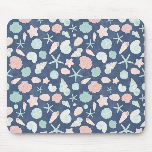 Tapis De Souris motif de coquillages (Devant)