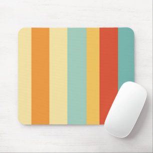Tapis De Souris Motif de couleur rétro rayé