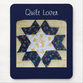 Tapis de souris - Motif de courtepointe en étoile