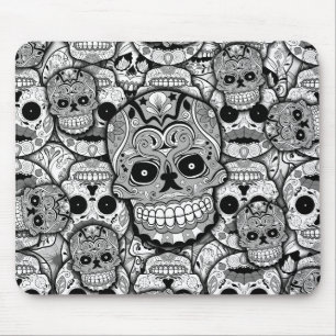 Tapis De Souris Motif de crânes de sucre