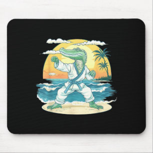 Tapis De Souris Motif de crocodile de karaté Taekwondo Jiu-Jitsu M